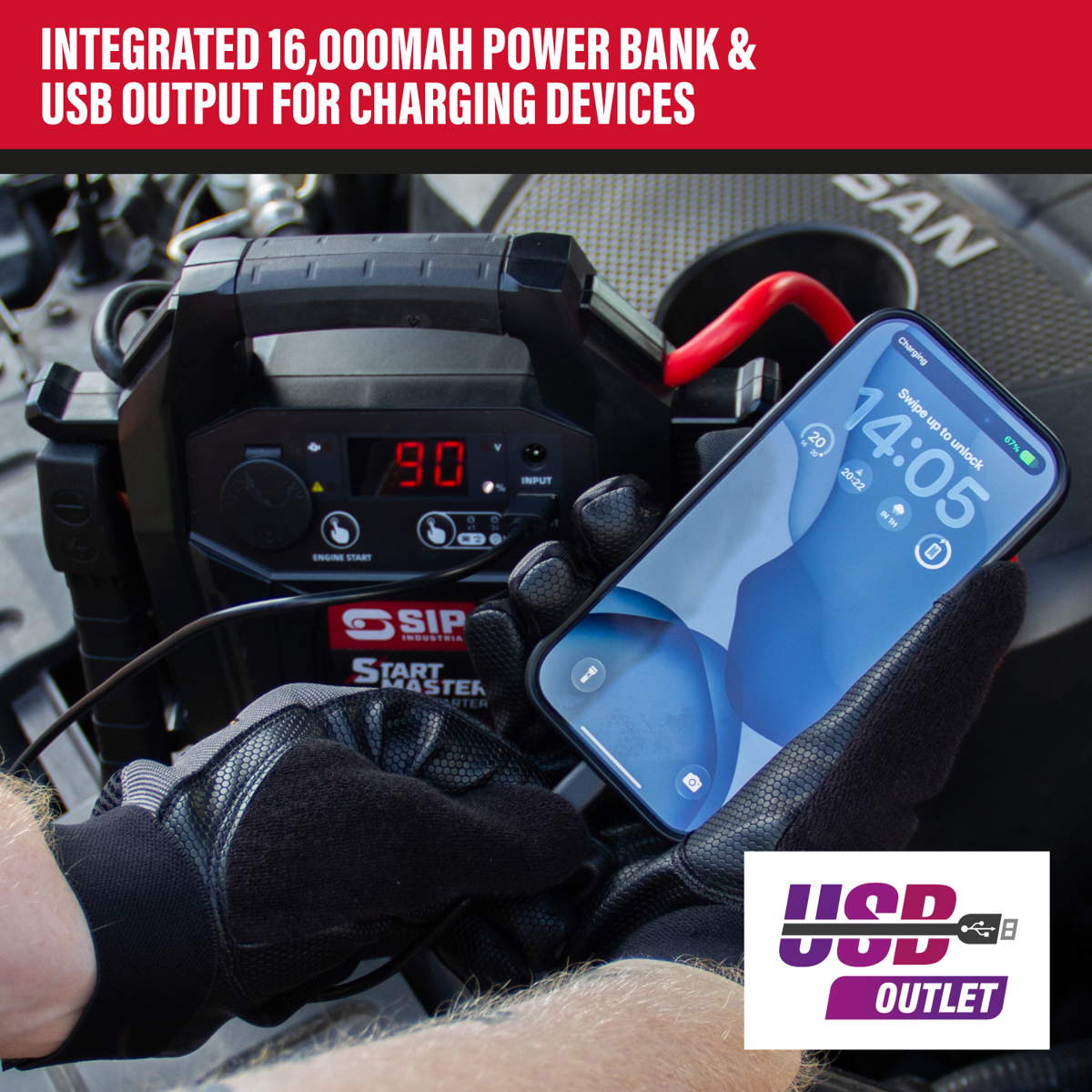 SIP 2500A 12V Lithium Jump Starter